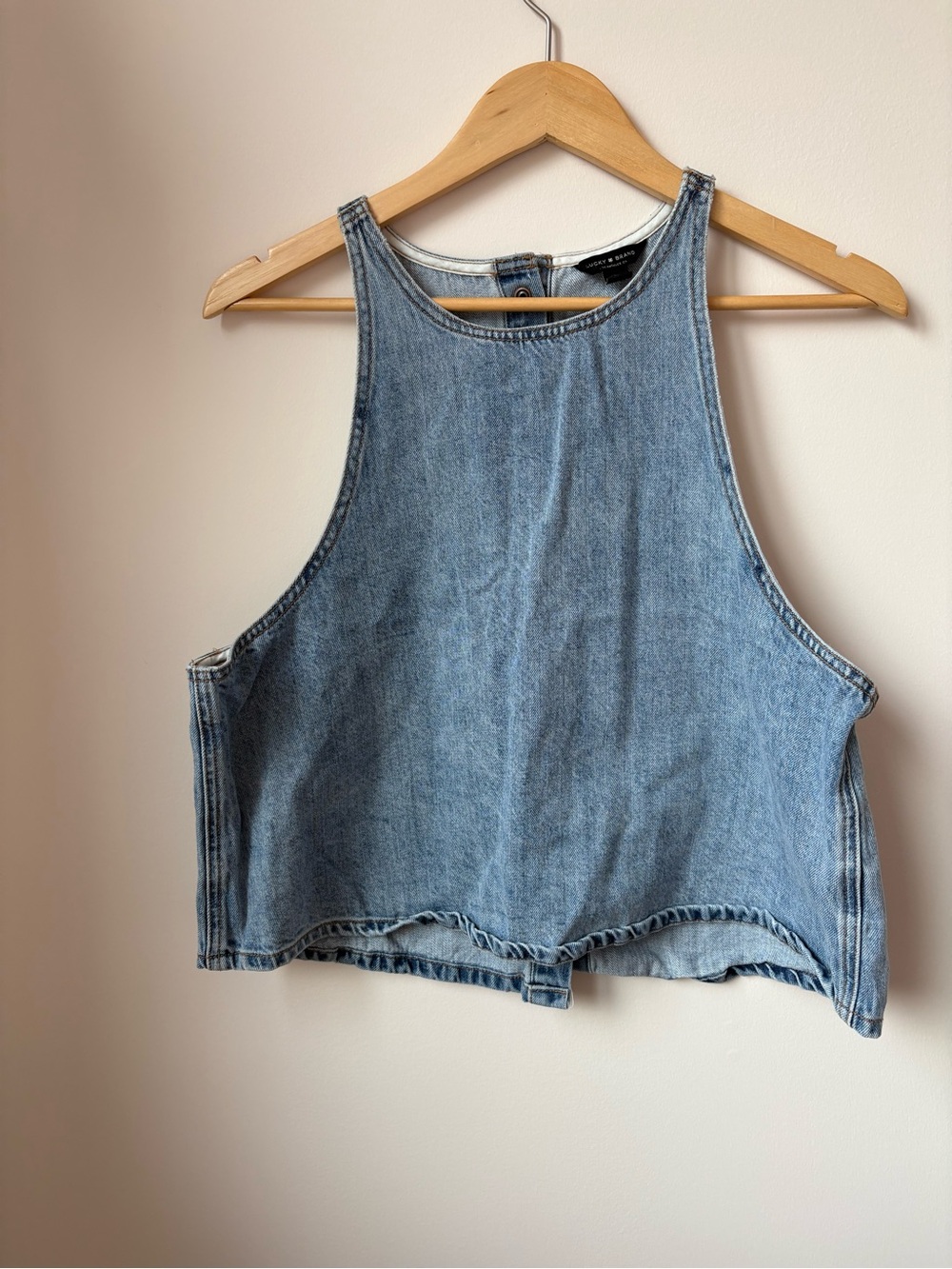 Lucky Brand Light Blue Denim Crop Tank